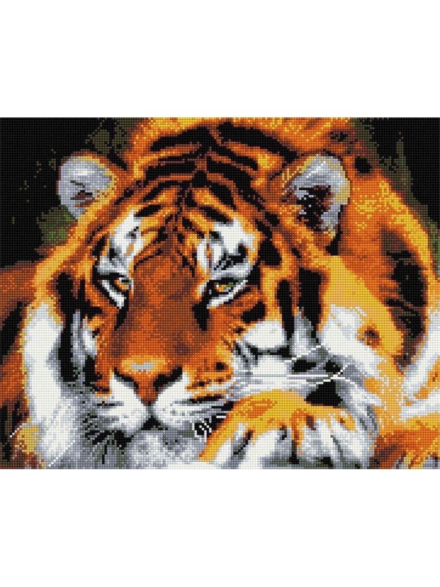 Картина стразами 40*50 Тигр - фото 1