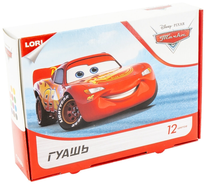 Гуашь 12цв. Тачки - фото 1