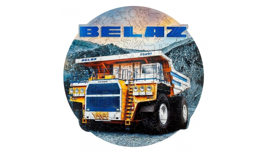 Пазл деревянный Автомобиль BELAZ 75601 177 дет. EWA - миниатюра 2