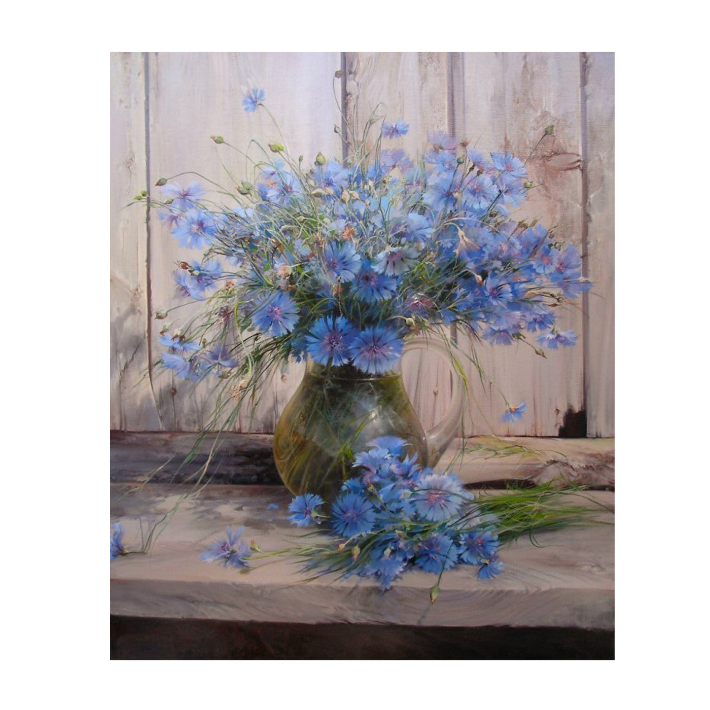 Картина по номерам 40*50 Васильки - фото 1