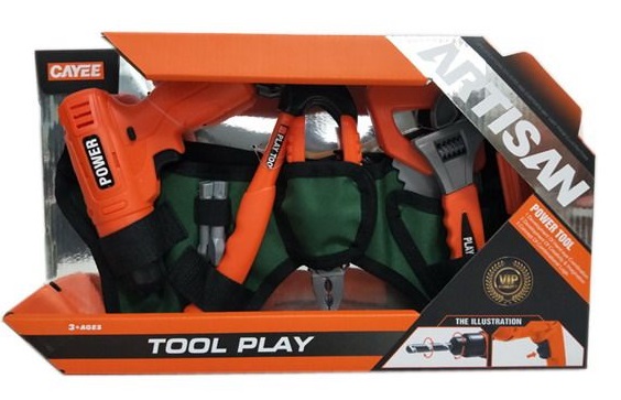 Инструменты 8 эл. (дрель на бат.) оранж. в/к - фото 1