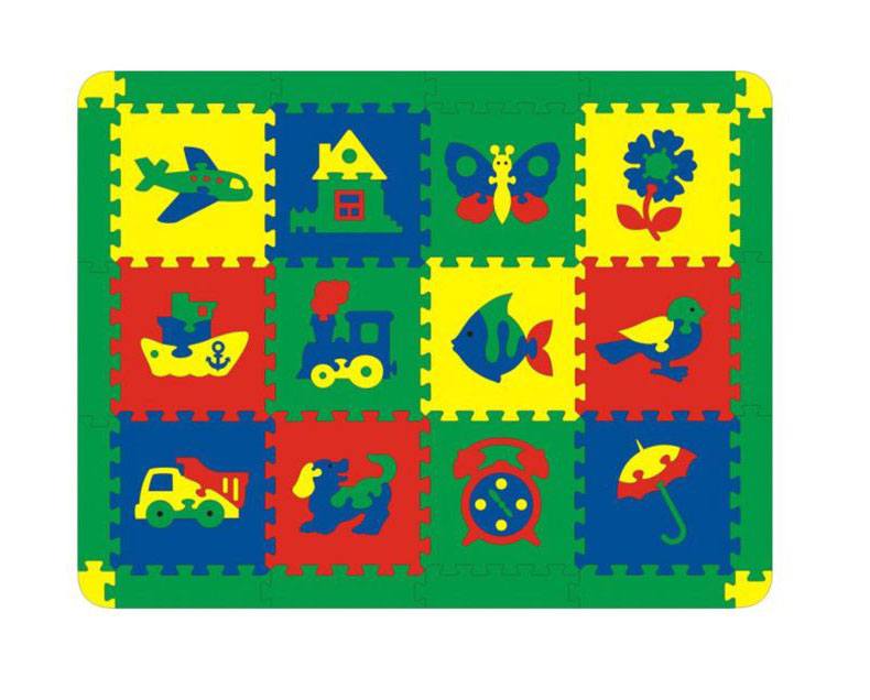 Коврик - пазл в асс.12эл. - фото 1