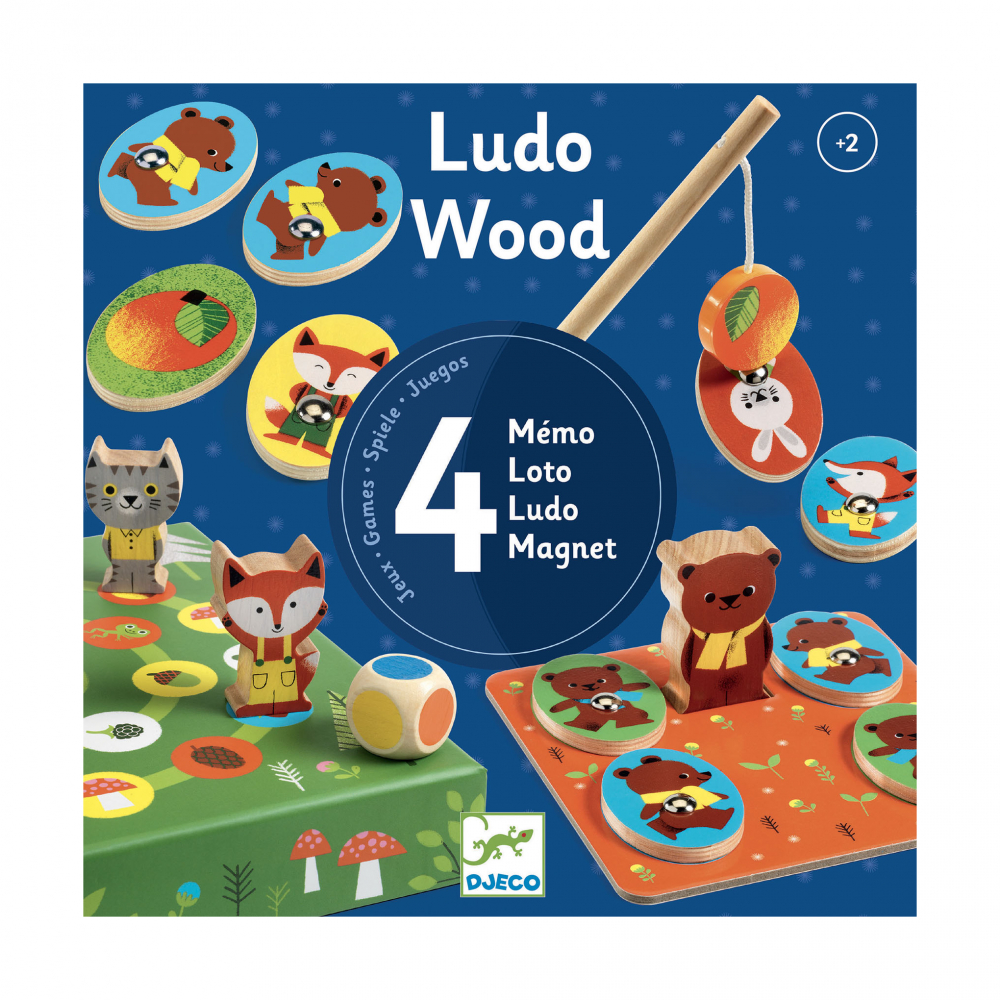 Настольная игра Людо Лес 4в1 DJECO - фото 1