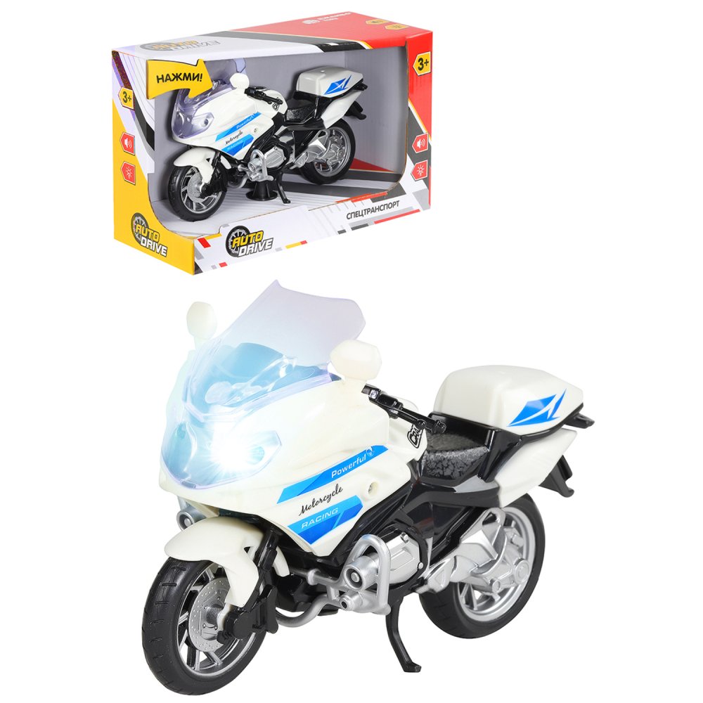 Мотоцикл на бат. свет, звук - фото 1