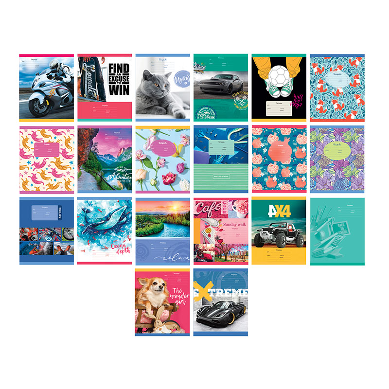 Тетрадь 18л. клетка Super Mix-20 - фото 1