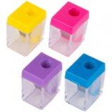 Точилка пластик. 1 отв. в асс. (24) - фото 1