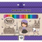  Фломастеры 18цв. Парижанка - фото 1