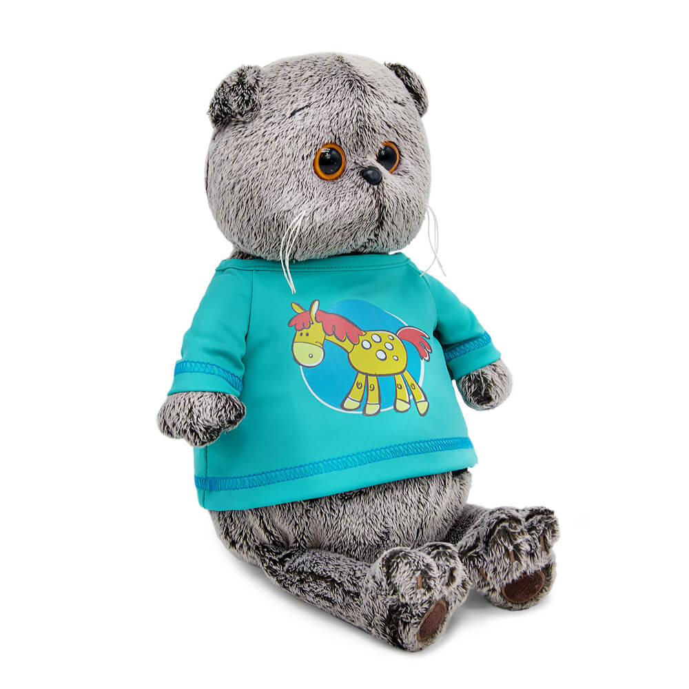 Мягкая игрушка Басик в лонгсливе с лошадкой - миниатюра 2