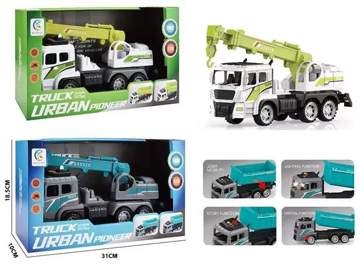 Машина Автокран инерц. свет, звук - фото 1