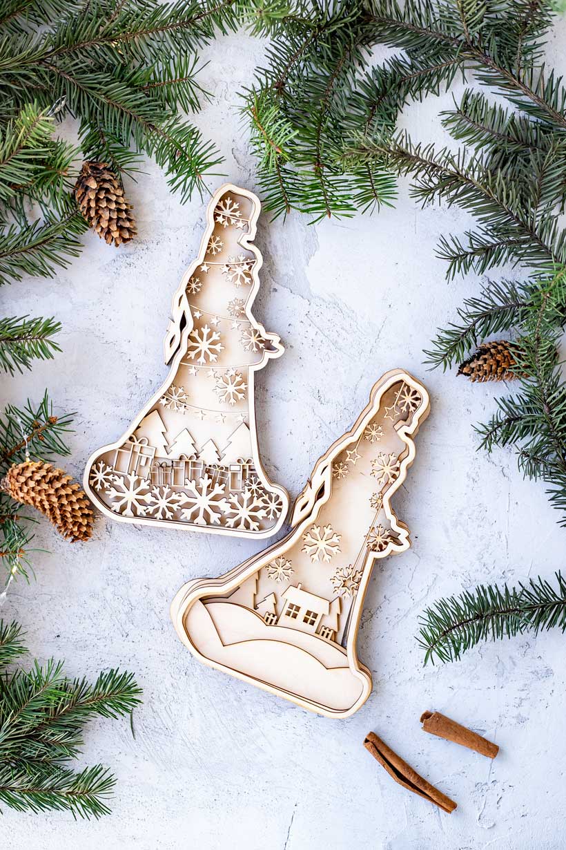 Роспись по дереву Снегурочка серия Гирлянда Dobrika - миниатюра 2