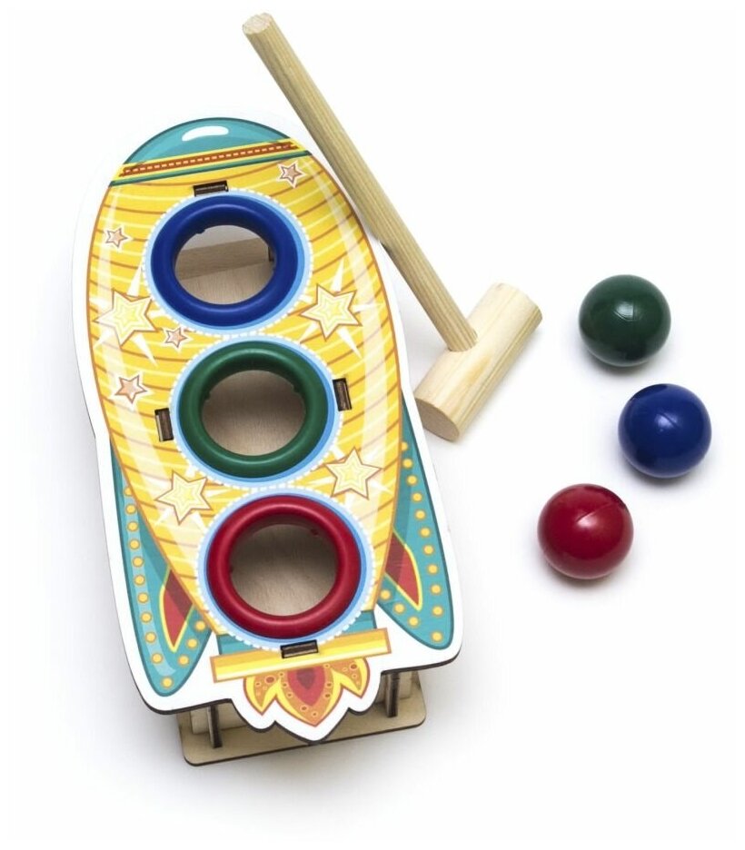 Стучалка Ракета WOODLANDTOYS - миниатюра 2