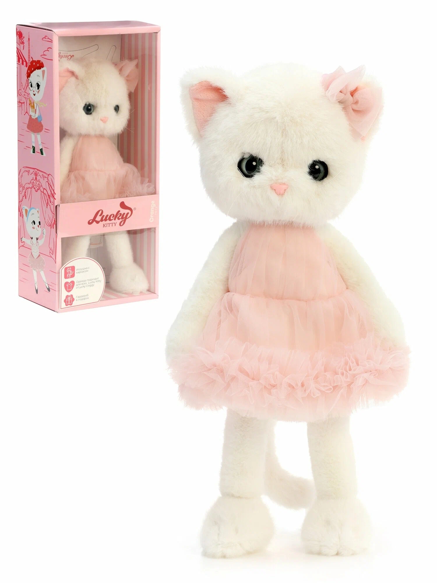 Мягкая игрушка Кошечка Lucky Сладкая вата - фото 1