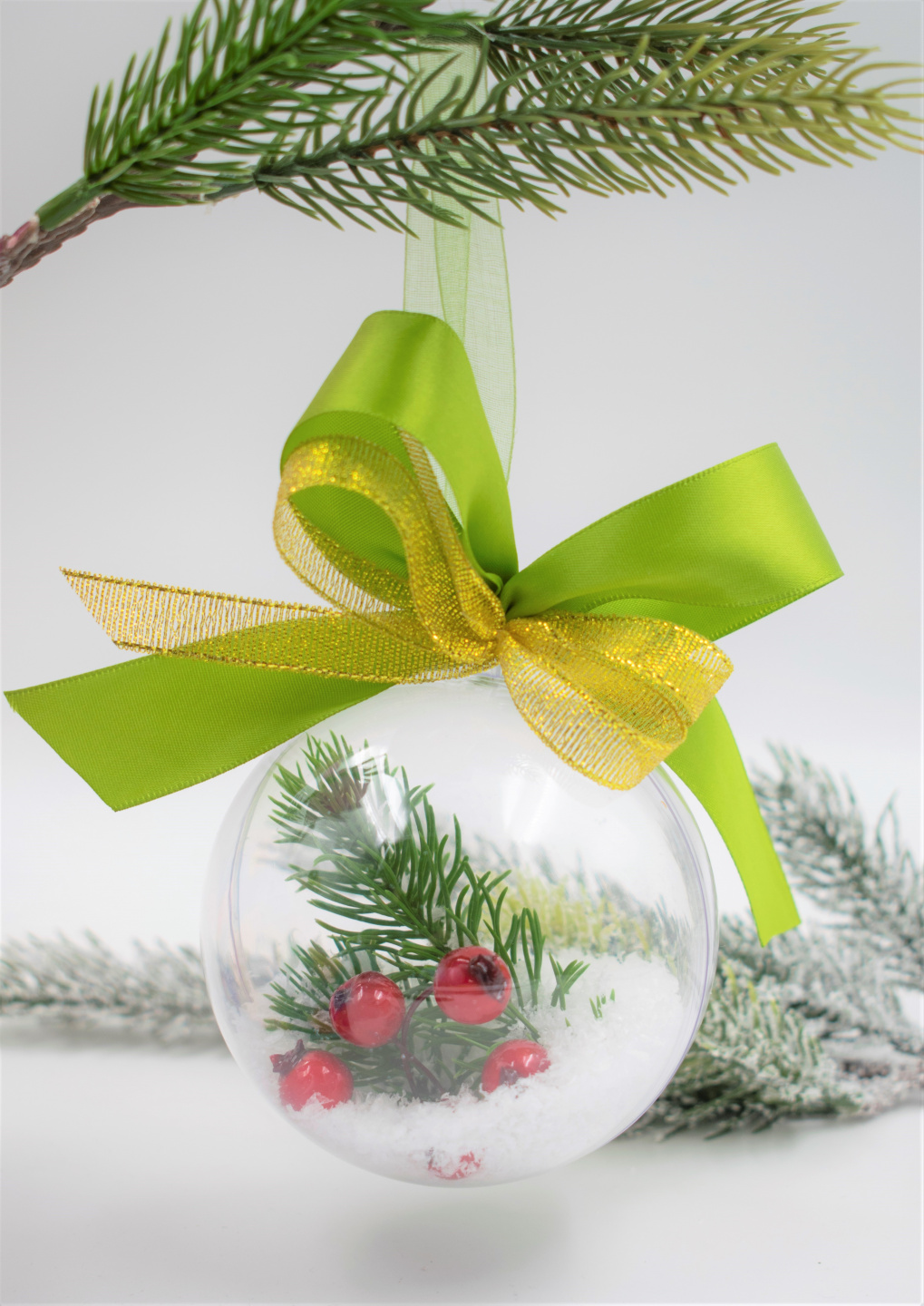 Шар новогодний с веткой Santa Lucia - миниатюра 2