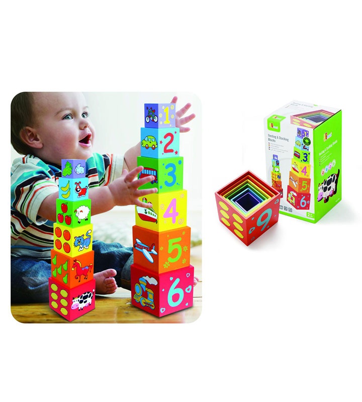 Пирамида - кубики деревянные VIGA - фото 1