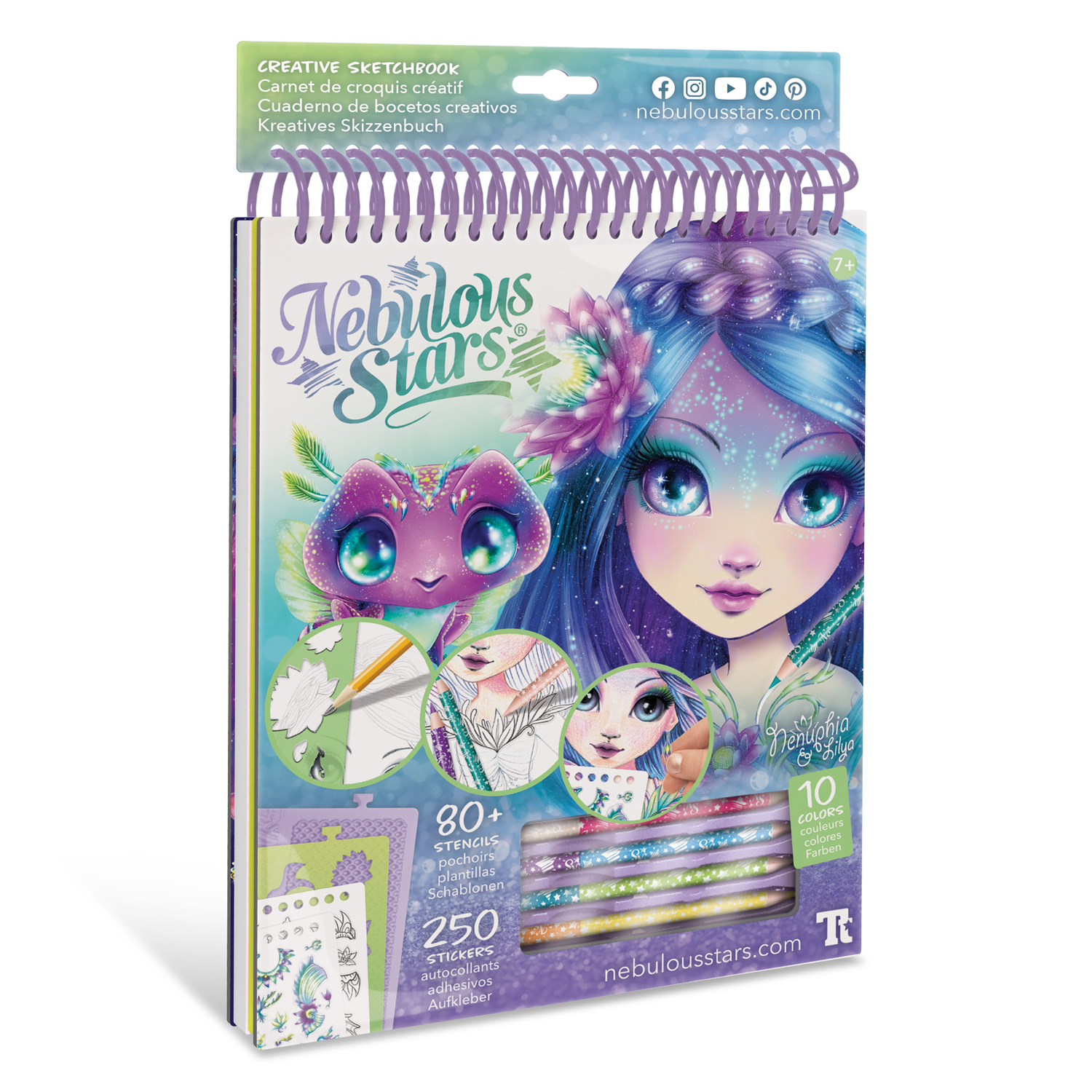 Раскраска - скетчбук Серия Nenuphia Nebulous stars - миниатюра 2