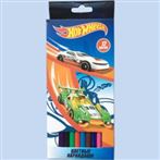 Карандаши 12цв. Hot Wheels пласт. - фото 1