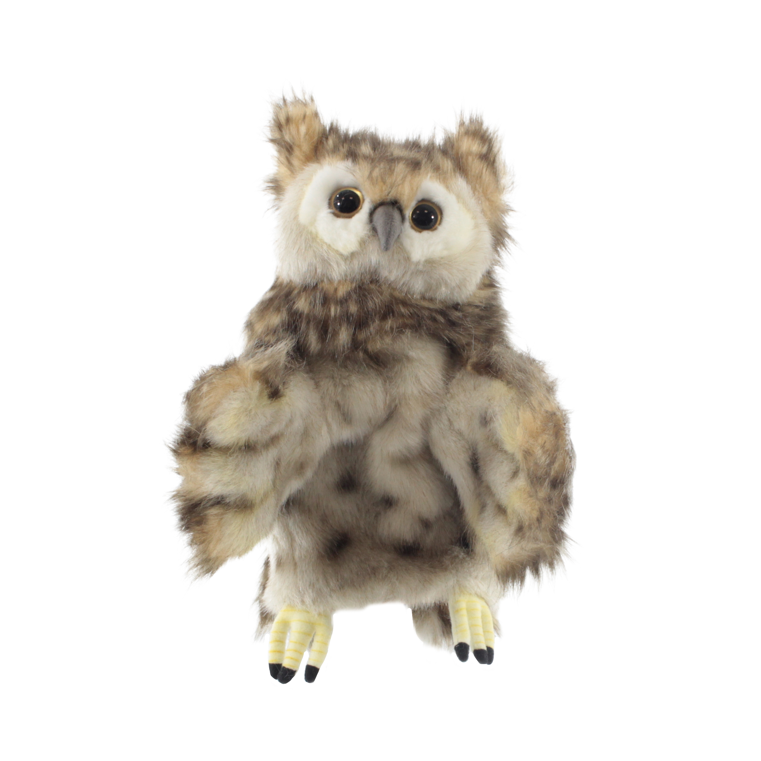 Мягкая игрушка Hansa на руку Сова 34 см - фото 1