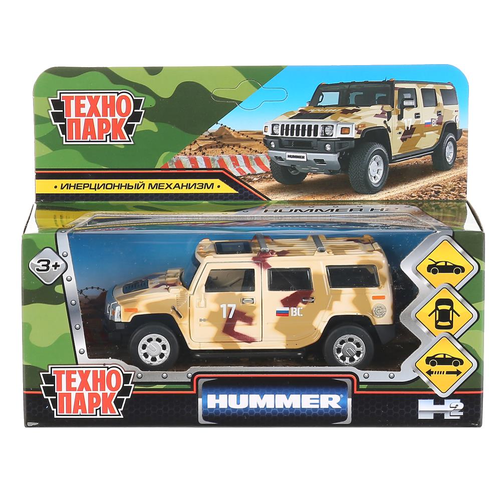 Машина металлическая ТЕХНОПАРК HUMMER H2 Камуфляж - миниатюра 2