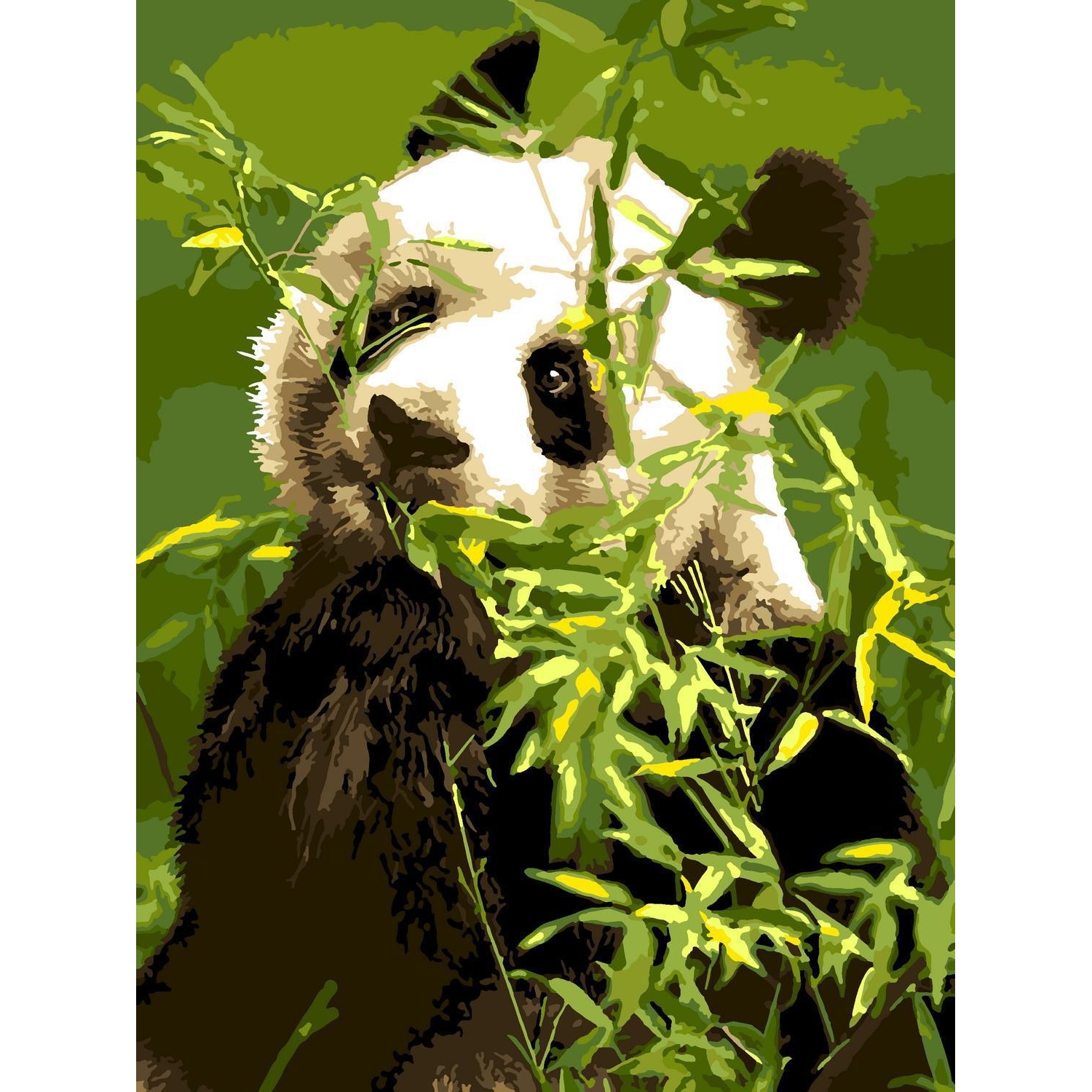 Картина по номерам 30*40 Панда - миниатюра 2