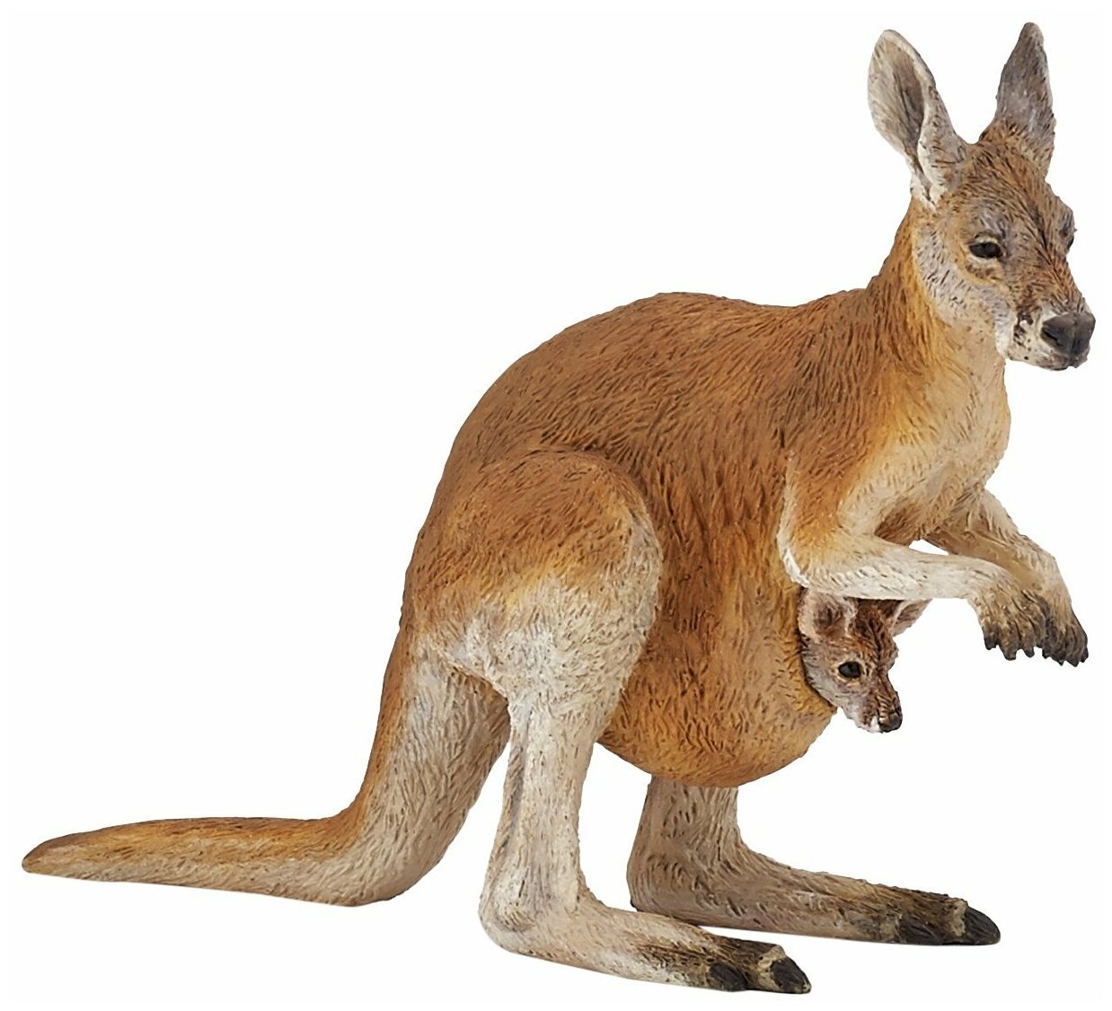 Фигурка коллекционная Кенгуру с детенышем Papo - фото 1