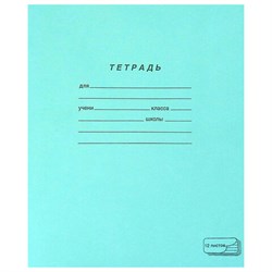 Тетрадь 12л. косая линейка ПЗБМ (300) - фото 1