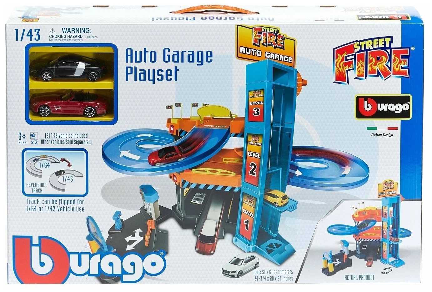 Паркинг Bburago Автогараж 3 уровня 2 машины - фото 1