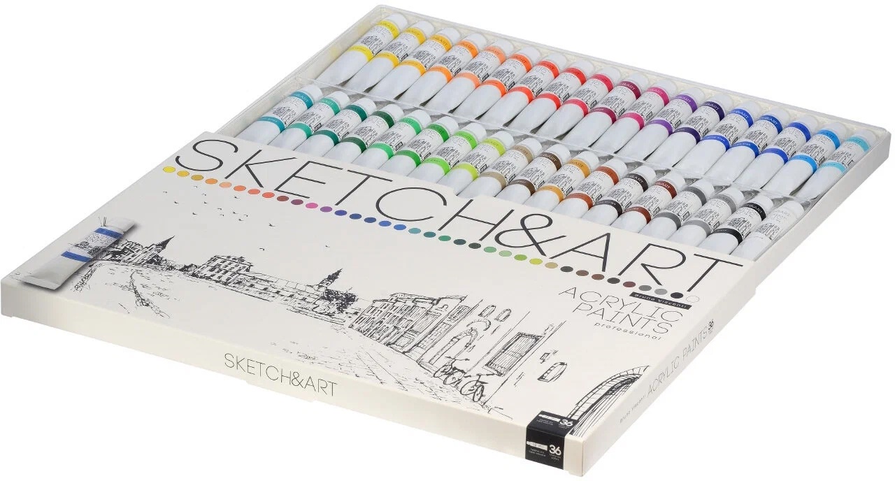 Краски акриловые 36цв*12мл Bruno Visconti - фото 1