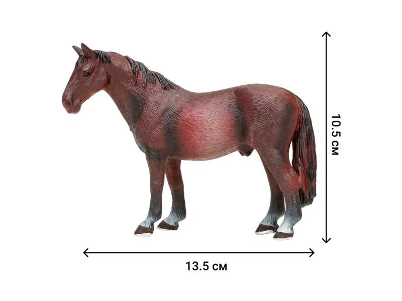 Ферма (лошадь 3шт, фермер, ограждение, инвентарь) 8 предм. - миниатюра 3