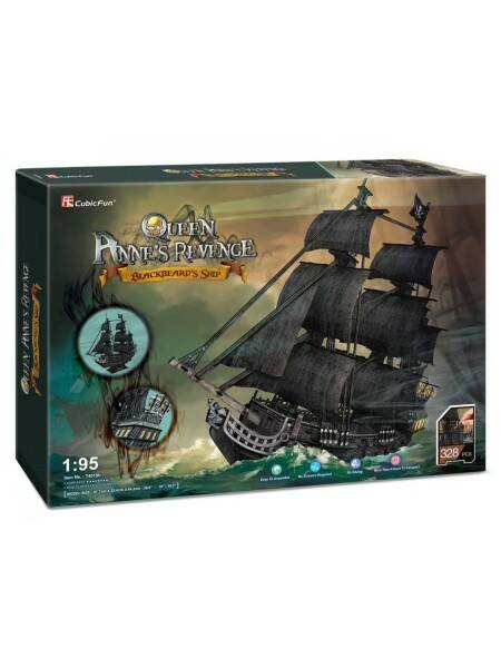 Пазл 3D Корабль Месть королевы Анны (большой) 328д. - миниатюра 2