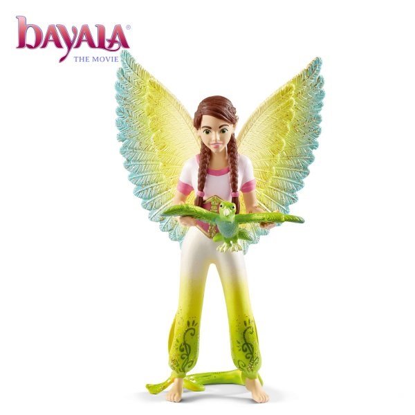 Фигурка коллекционная Эльфийка Сурах и попугай Куак SCHLEICH
