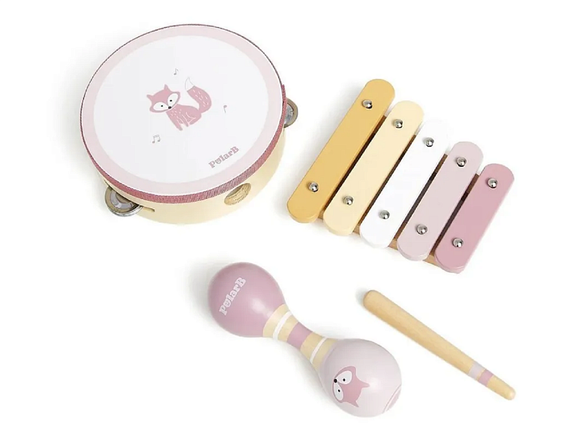 Музыкальные инструменты деревянные Лисичка 3 предмета VIGA - миниатюра 2