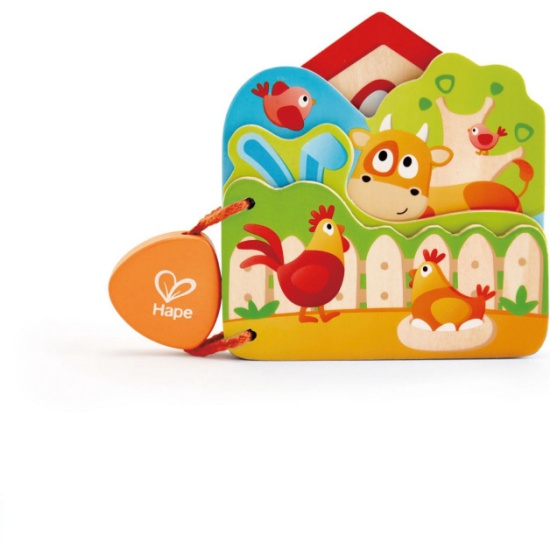 Книга деревянная Ферма Hape - фото 1