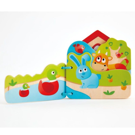 Книга деревянная Ферма Hape - миниатюра 2