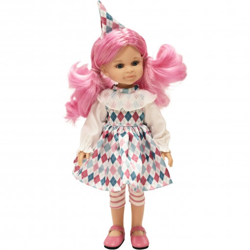 Кукла Клео Коломбина 32см с роз. волосами PAOLA REINА - фото 1