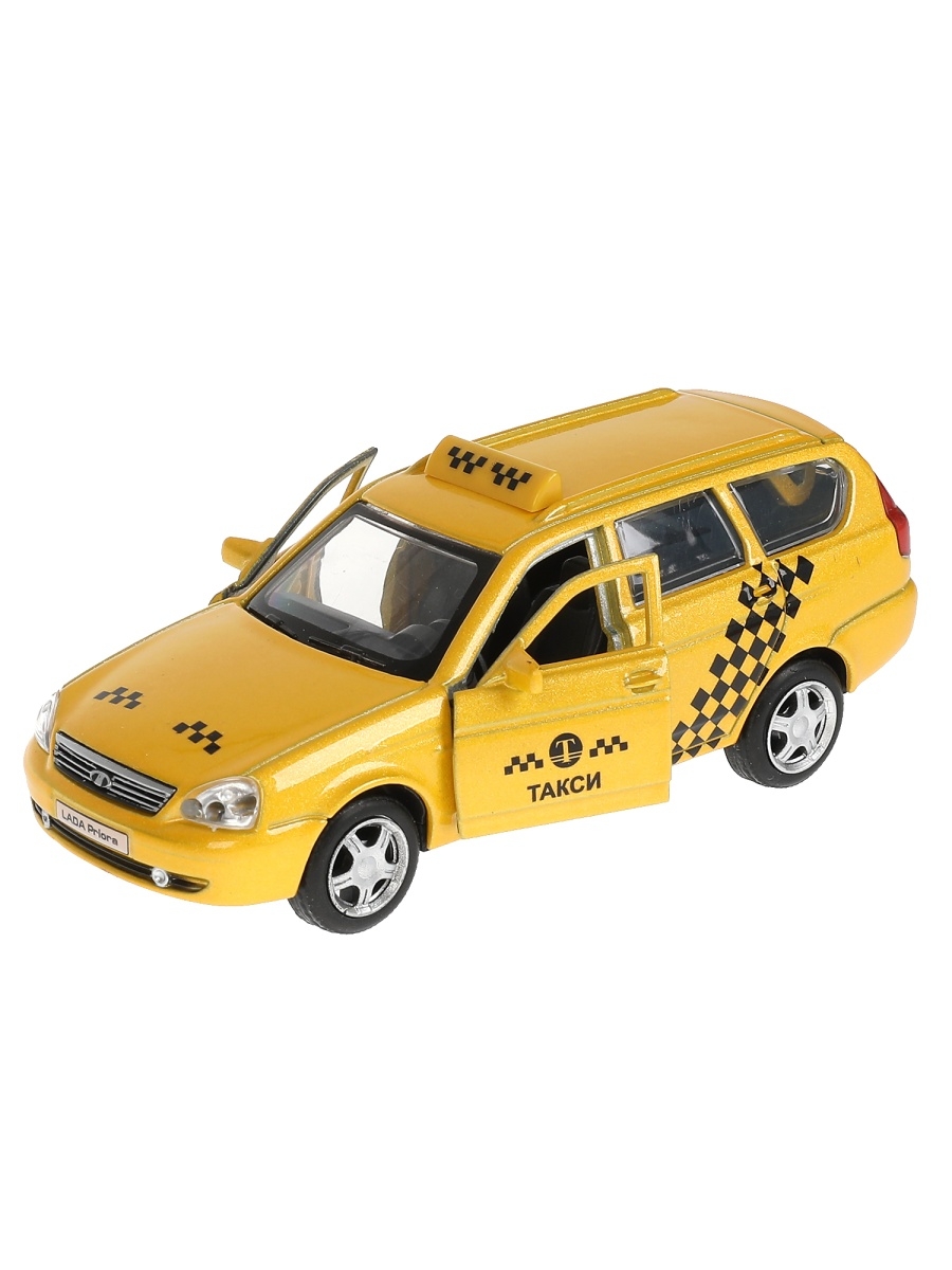 Модель мет. LADA 2171 PRIORA Такси 12см ТЕХНОПАРК - фото 1