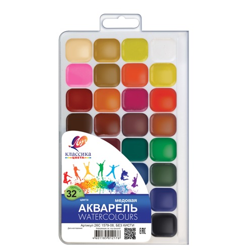 Краски акварельные 32 цв. Классика ЛУЧ - фото 1