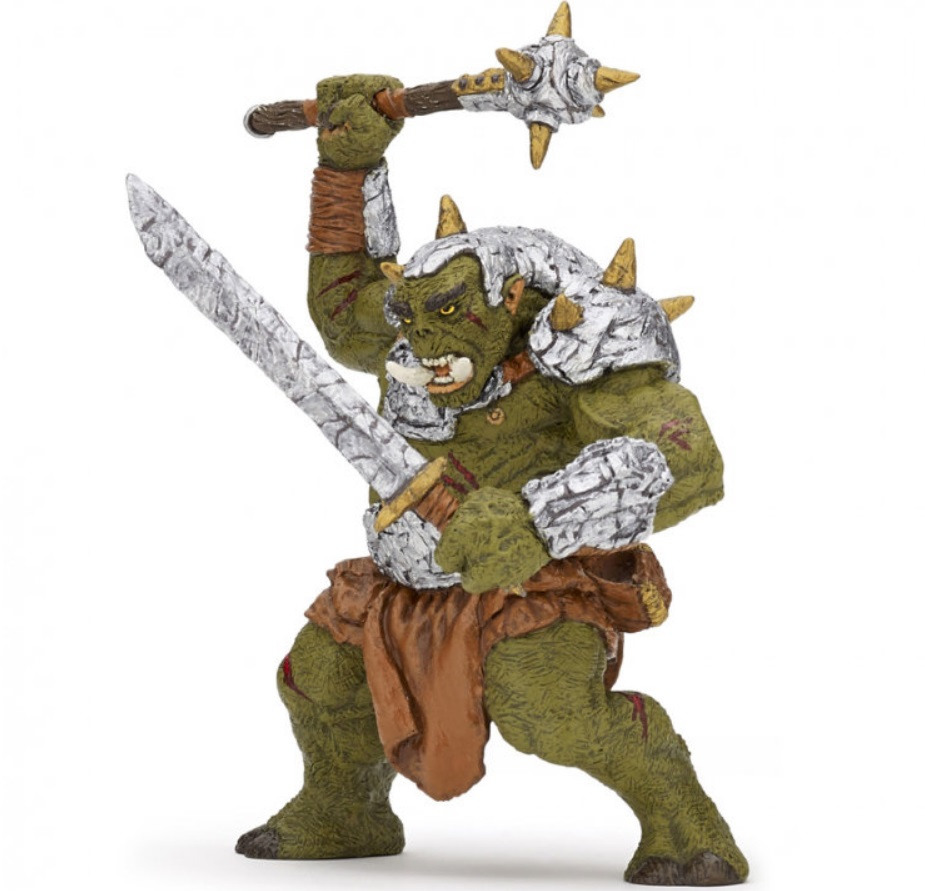 Фигурка коллекционная Орк гигантский с мечом и булавой Papo - фото 1