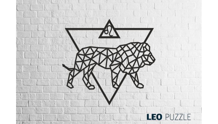 Пазл деревянный Панно Знак Зодиака Лев - миниатюра 2