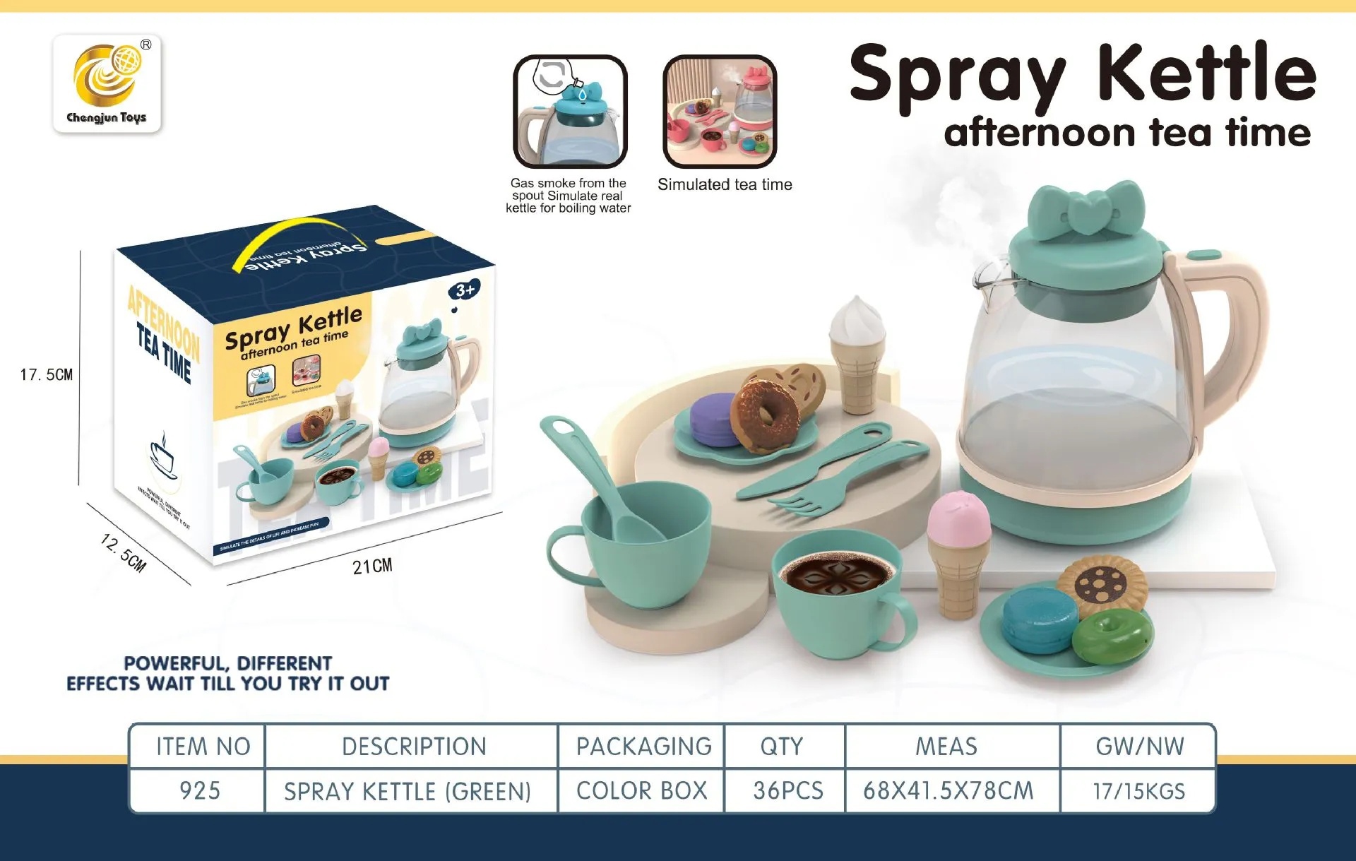 Посуда набор чайный 36 предм. голубой - фото 1