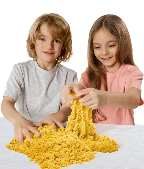 Песок космический 0,5кг Желтый в/п - миниатюра 2