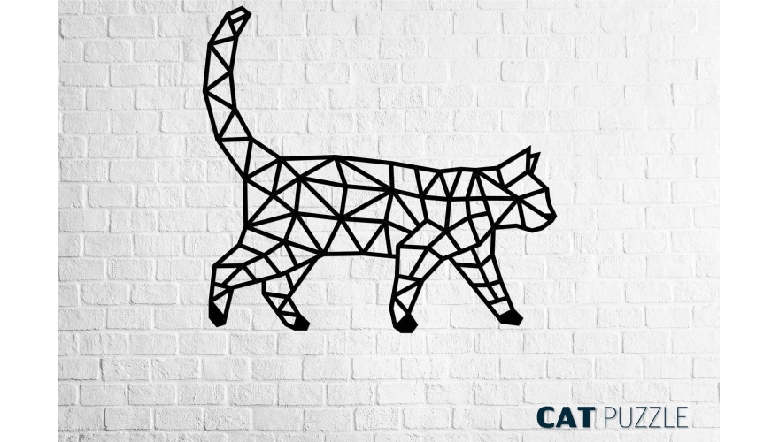 Пазл деревянный Панно Кошка - миниатюра 2