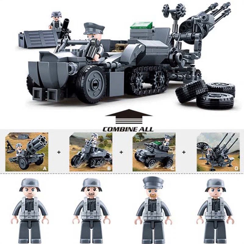 Конструктор СЛУБАН Армия 4в1 М38-В0680 - фото 1