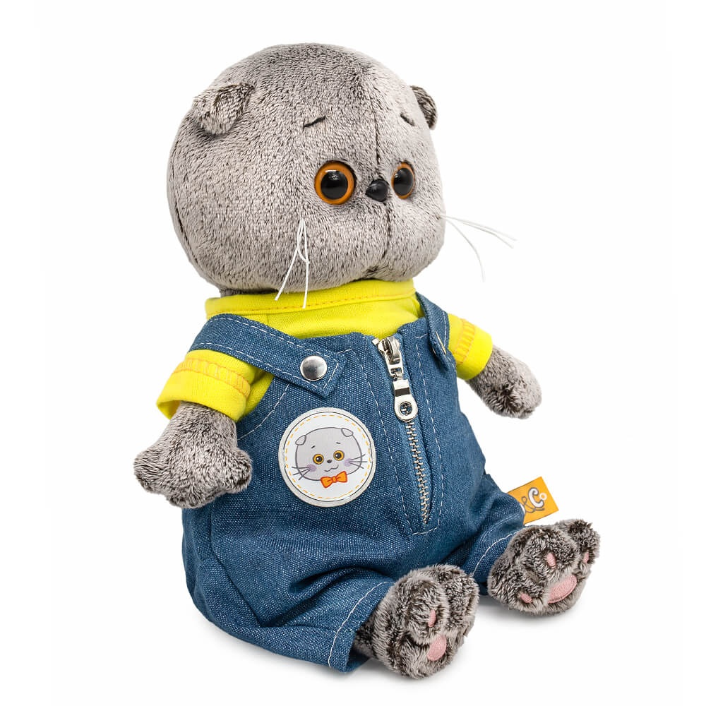 Мягкая игрушка Басик BABY в комбинезоне Деним - миниатюра 2