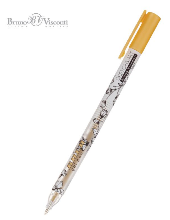 Ручка гелевая золотая Bruno Visconti - фото 1
