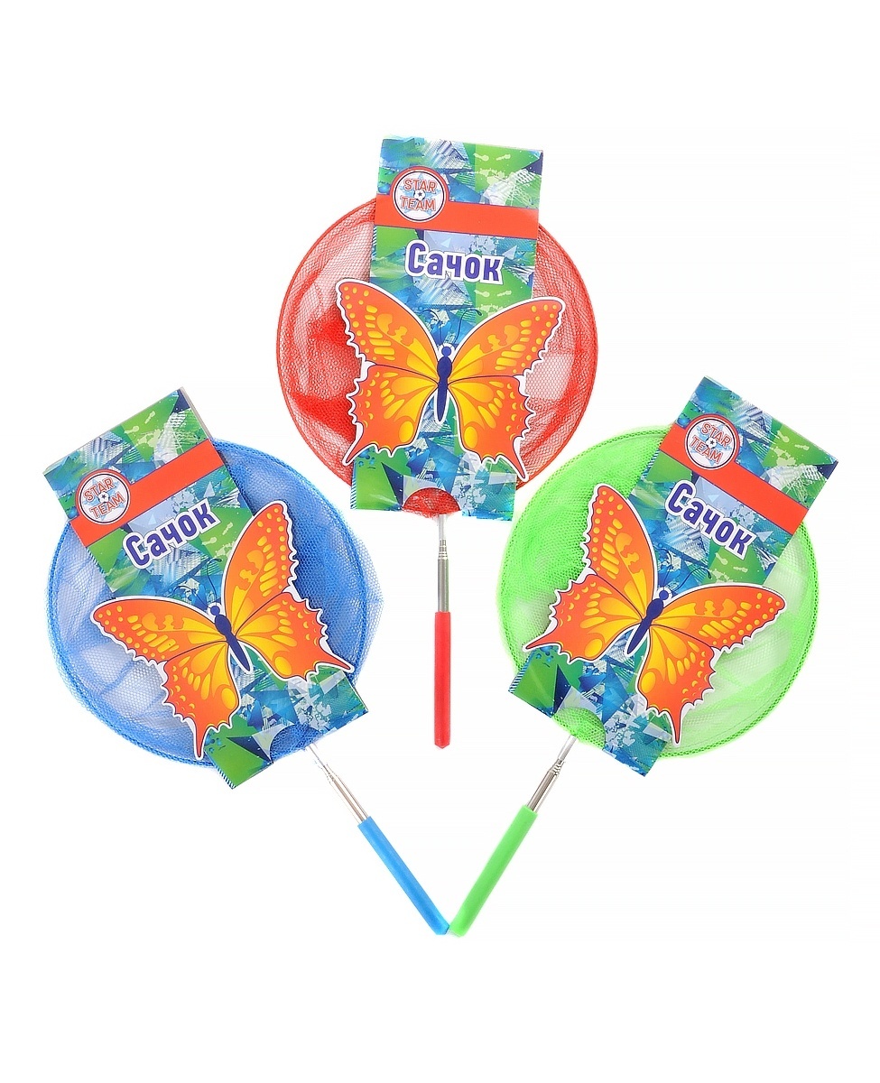 Сачок с телескоп. ручкой STAR Team цвет в асс. - фото 1