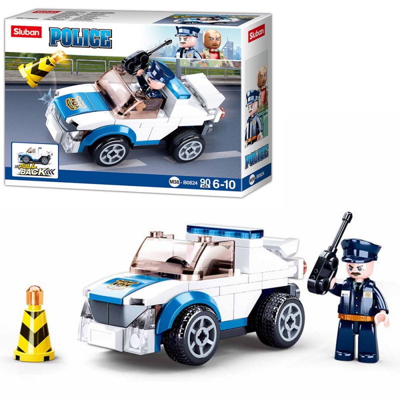  Констр. СЛУБАН Полиция, инерц. мех. 90 дет. - фото 1