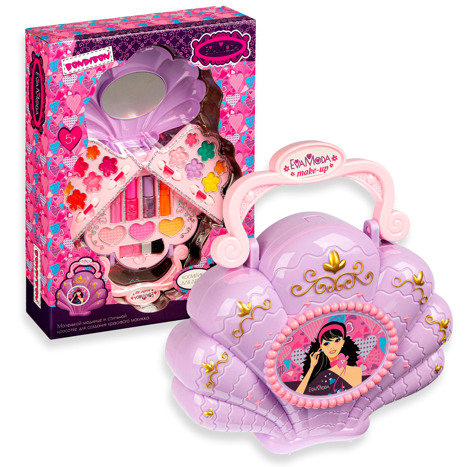 Косметика для девочек (тени, помада, блеск, лак для ногтей) Bondibon - фото 1
