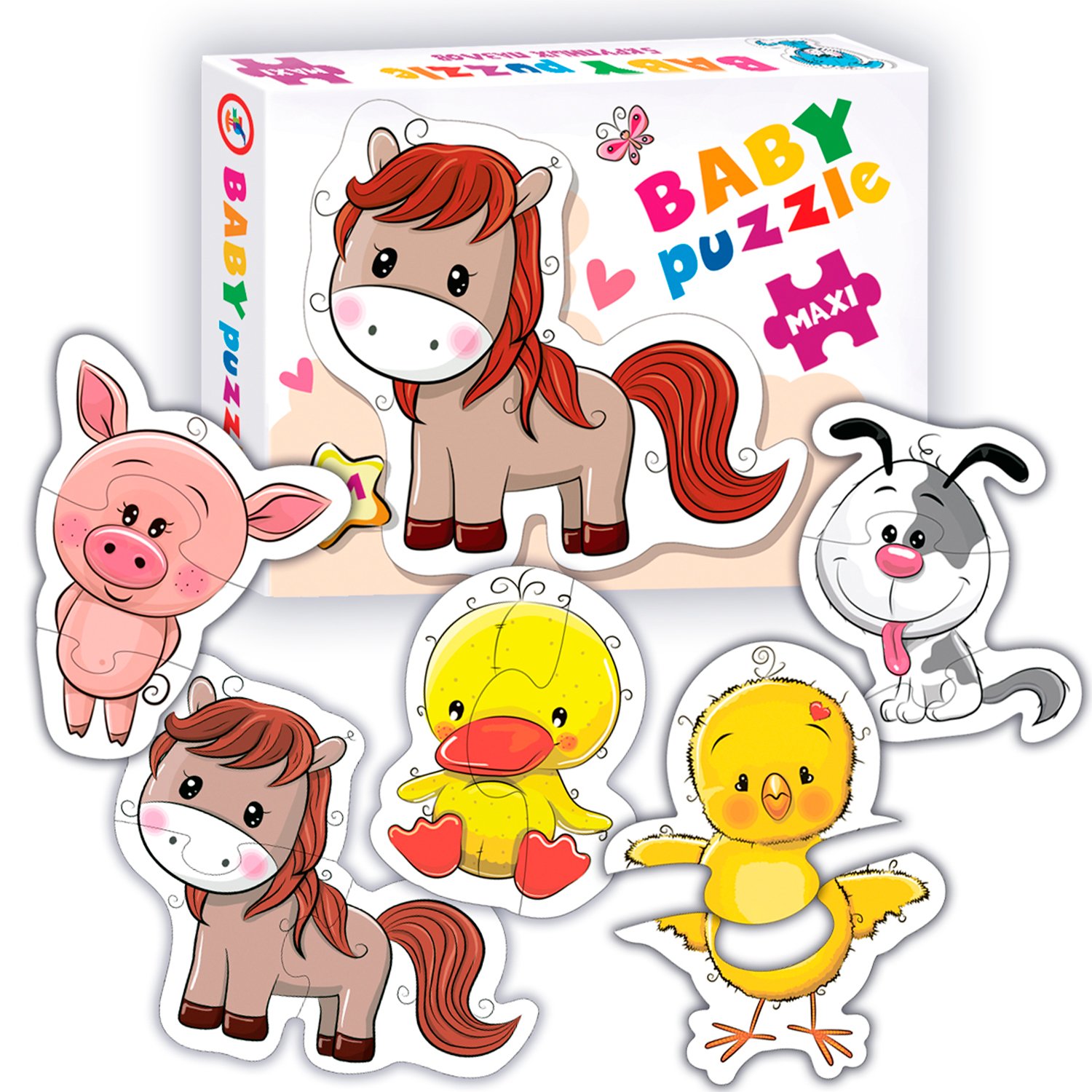 Пазлы для малышей На ферме - фото 1