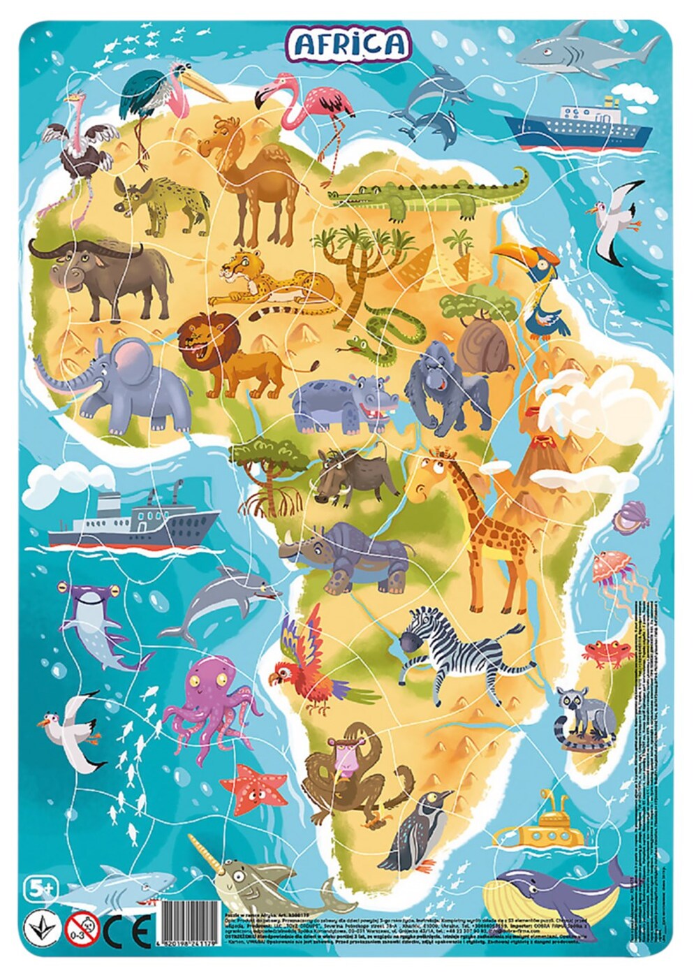 Пазл в рамке Африка 53 эл. - фото 1