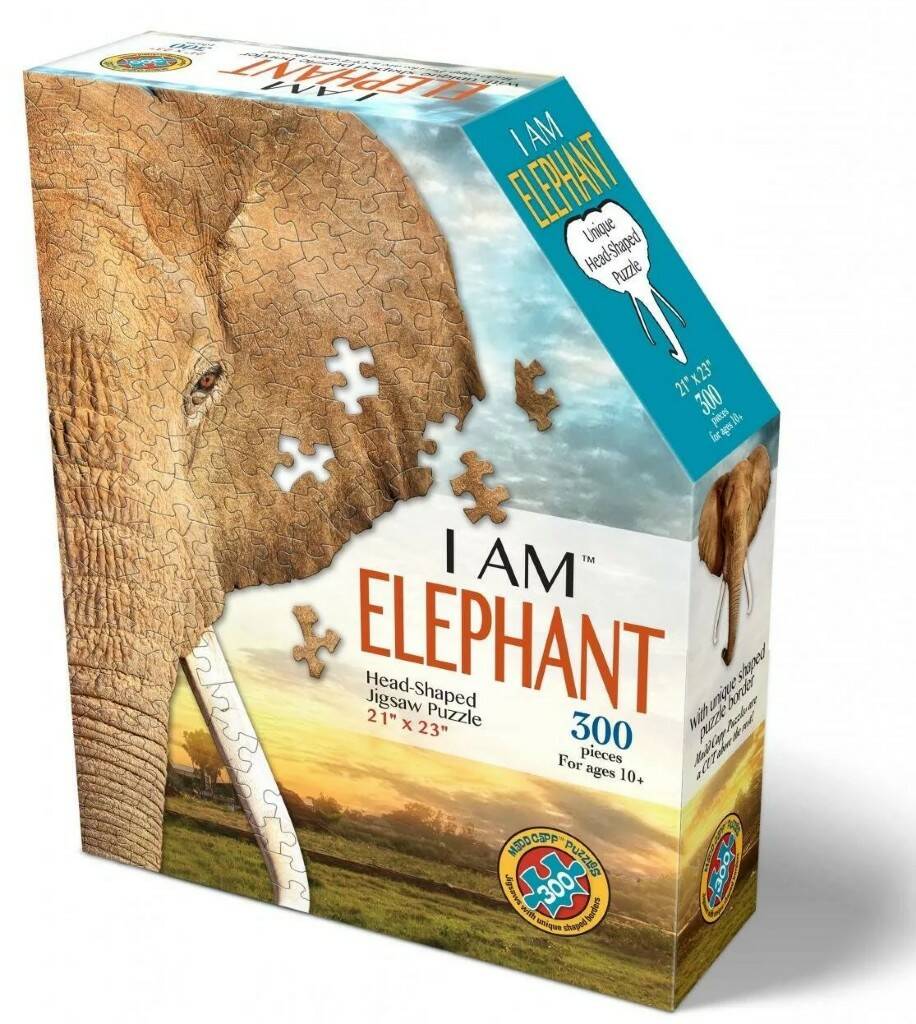 Пазл контурный 300 Слон - фото 1